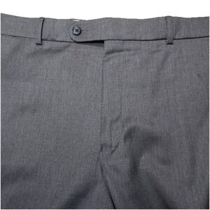 Loro Piana Super 130s Merino 6 East Dress Pants (40x30.5 Cuffed) Flat Front Gray